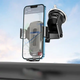 Автотримач для телефона з БЗП HOCO HW3 Wise automatic induction wireless fast charging car holder(center console) Black (6931474791849) - изображение 8