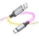 Кабель для заряджання та передачі даних USB Type-A – USB Type-C 1 м HOCO U112 Shine Сірий - зображення 4