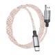 Кабель для заряджання та передачі даних USB Type-A – USB Type-C 1 м HOCO U112 Shine Сірий - зображення 6