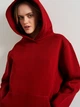 Худи теплое женское ROZA 221026 3XL Бордовое (4824005680335) - изображение 4