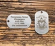 Жетон армейский с лазерной гравировкой Stamp-shop нержавеющая сталь матовая 1 мм N80-1 - изображение 2
