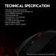 Ігрова бездротова комп'ютерна миша Fantech WG10 Raigor II 2.4Ghz Wireless 2000DPI сенсор PixArt black - зображення 7