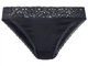 Трусики-слип хлопковые с круживом для женщины Esmara LYCRA® 371007 M Черный - изображение 1