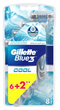 Maszynka jednorazowa do golenia Gillette Blue3 Cool 8 szt (7702018457342) - obraz 1