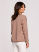 Bluza damska bez kaptura elegancka BeWear B225 1130344 S Cappuccino (5903887655897) - obraz 2