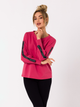 Bluza damska bez kaptura Made Of Emotion M727 S Koralowa (5903887695541) - obraz 4