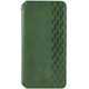 Кожаный чехол книжка GATMEN PREMIUM Cubic (PU) для Xiaomi Redmi Note 13 Pro 4G / Poco M6 Pro 4G Green - изображение 1