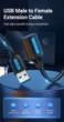Удлинитель USB-USB 3.0 Vention F/M PVC Round 5Gbps 0.5m Black (CBHBD) - изображение 7
