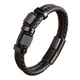 Чоловічий шкіряний браслет Primo Dual Coral 210 із магнітною застібкою - Black - зображення 1