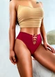Женские трусики стринги Страсть FINETOO 735-42-44 Бордовый 42-44 (M-L) 1 шт - изображение 1
