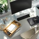 Подставка для монитора / органайзер для канцелярии IKEA ELLOVEN белый 504.747.70 - изображение 4