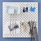 Крючки 5 шт для органайзера на стену IKEA SKÅDIS белые круглые 205.198.88 - изображение 5