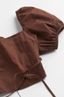 Топ H&M 061063647 XXS Коричневий - зображення 7