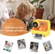 Фотокамера моментальной печати детская черно-белая печать Instant Print Camera, 1080P Video for kids 6-14 фотоаппарат для детей подарок на день рождения (оранжевый) - изображение 8