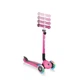 Дитячий самокат з сидінням та ручкою Globber GO UP Deluxe Lights рожевий (646-110) - изображение 10