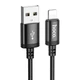 Кабель USB - Lightning Hoco X91 Radiance 3м 2.4A для зарядки и передачи данных Black (X91) - изображение 2