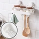 Полиця у ванну або кухню на вакуумних присосках Taili AW633 (Storage Shelf + hook) Біла - зображення 7