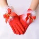 новогодние перчатки honey fashion accessories one size (S/M) красный (7-37) - изображение 2