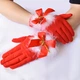 новогодние перчатки honey fashion accessories one size (S/M) красный (7-37) - изображение 3