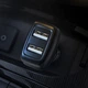 Автомобільний зарядний пристрій Hoco Z36 2 USB 2.4A + кабель Lightning (33683) - зображення 5