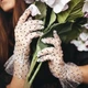 Фатинові рукавички в горох honey fashion accessories one size (S/M/L) сірий (7-38) - зображення 1