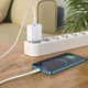 Адаптер мережевий BOROFONE Easy Speed single port charger BA57A |Type-C, 20W/3A, PD/QC| білий - изображение 5