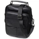 Практичний чоловічий месенджер із натуральної шкіри Vintage Bag 21950 Чорний - зображення 1