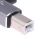 Переходник Адаптер SUNROZ угловой USB Type-C Female - USB Type B Male Grey, металл (A-48624) - изображение 4