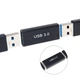 Переходник Адаптер SUNROZ USB 3.0 - USB 3.0 F/F (металл) (A-48635) - изображение 4