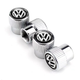 Набір захисних ковпачків SUNROZ Caps на ніпель для автомобіля Volkswagen Premium Style Silver Фольксваген 4 штуки (A-67582) - зображення 3