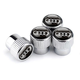 Набор защитных колпачков SUNROZ Caps на ниппель для автомобиля Ауди Premium Style Silver Audi 4 штуки (A-67585) - изображение 2