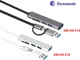 USB-хаб Dynamode 5-в-1 USB Type-C/Type-A to 1х USB3.0, 2x USB 2.0, кардридер SD/MicroSD/TF, металл Темно-серый (DM-UH-514) - изображение 7
