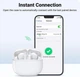 Беспроводные Bluetooth наушники UGREEN HiTune T3 Active Noise Cancelling Wireless Earbuds 5.2 White (WS106) - изображение 7