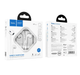 Провідні навушники гарнітура HOCO Max crystal earphones 3.5mm White - зображення 2