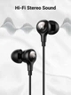 Проводные наушники-вкладыши Type C UGREEN HiTune с регулятором громкости и микрофоном Black (EP103) - изображение 3