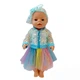 Одежда для куклы Baby Born / Беби Борн 40-43 см набор Единорожка Радужный разноцветный 8426 - изображение 2