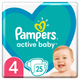 Pieluchy Pampers Active Baby Rozmiar 4 (9-14 kg) 25 szt (8001841630809) - obraz 1