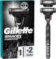 Станок для бритья мужской (Бритва) Gillette Mach3 Charcoal с 2 сменными картриджами (8700216074308) - изображение 1