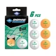 Мячи Donic Elite 1звезда 40+ plastic white 6 шт white+orange 608511 - изображение 1