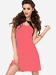 Koszula nocna damska DKaren Slip Kesja XS Coral (5902230076709) - obraz 1