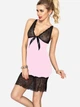 Koszula nocna damska DKaren Slip Lea XS Różowa (5902230064263) - obraz 1