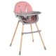 Стульчик для кормления El Camino LUMI ME 1111 Pink Розовый | Деревянный высокий стульчик - изображение 2