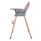 Стульчик для кормления El Camino LUMI ME 1111 Pink Розовый | Деревянный высокий стульчик - изображение 3