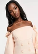 Платье вечернее миди с пуговицами Asos Персиковое 10944 L (46) - изображение 3