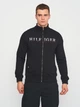 Толстовка на молнии мужская Tommy Hilfiger 11215.1 S (44) Черная с принтом - изображение 1