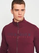 Толстовка на молнии мужская Tommy Hilfiger 11215.3 M (46) Бордовая с принтом - изображение 4