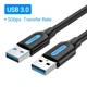 Кабель USB-USB 3.0 Vention F/F PVC Round 5Gbps 3m Black (CONBI) - изображение 2