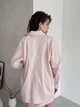 Сорочка бавовняна оверсайз жіноча Merlini Беліз 200000222 L-XL Персикова (200000222_2) - зображення 5