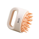 Силіконова масажна щітка для миття голови Рожева - зображення 1