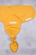 Дитяча євро пелюшка кокон європелюшка безрозмірна на липучці з шапочкою для новонародженого Гірчичний (024885) - зображення 2